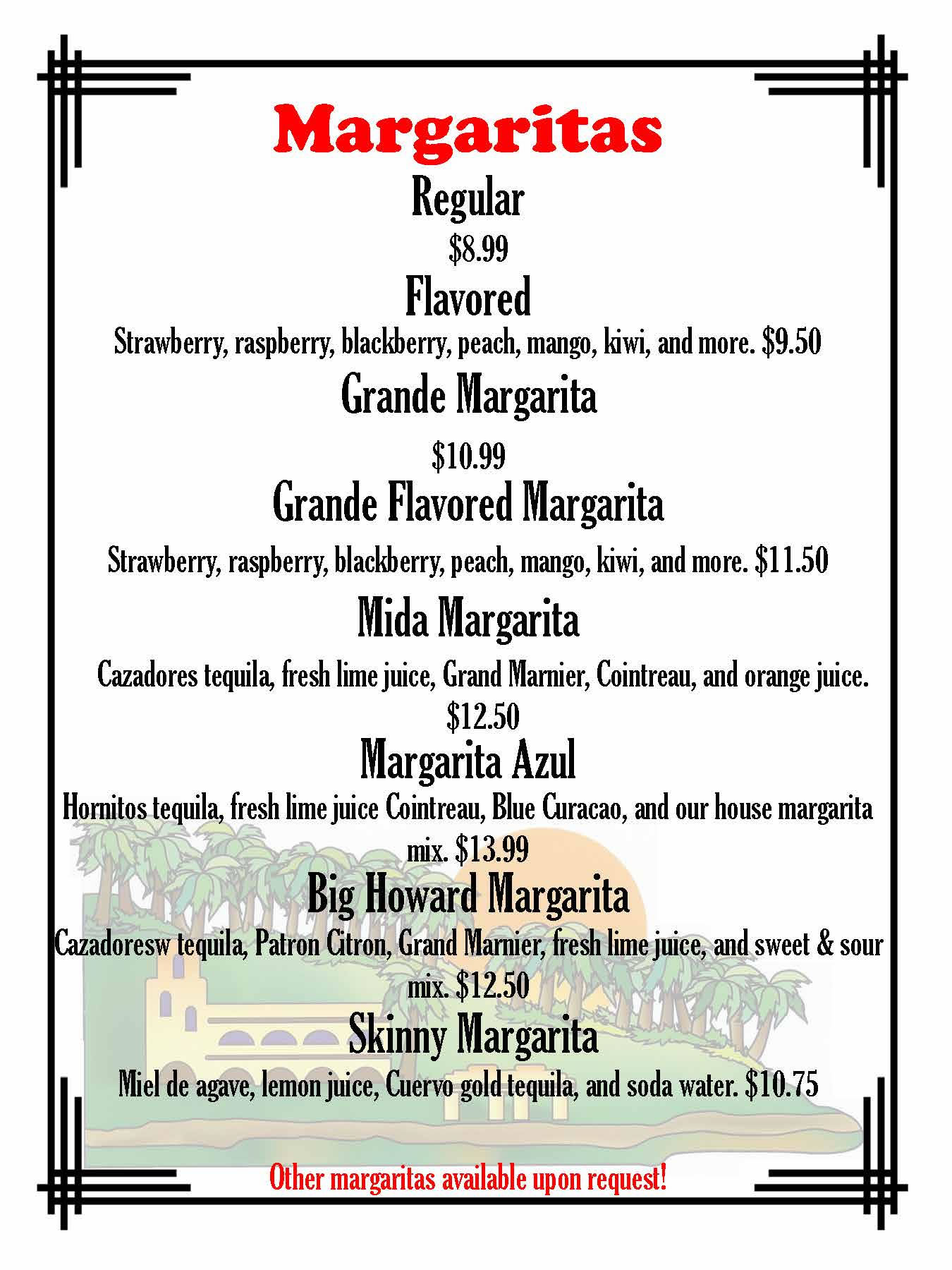 Drink Menu Page 5