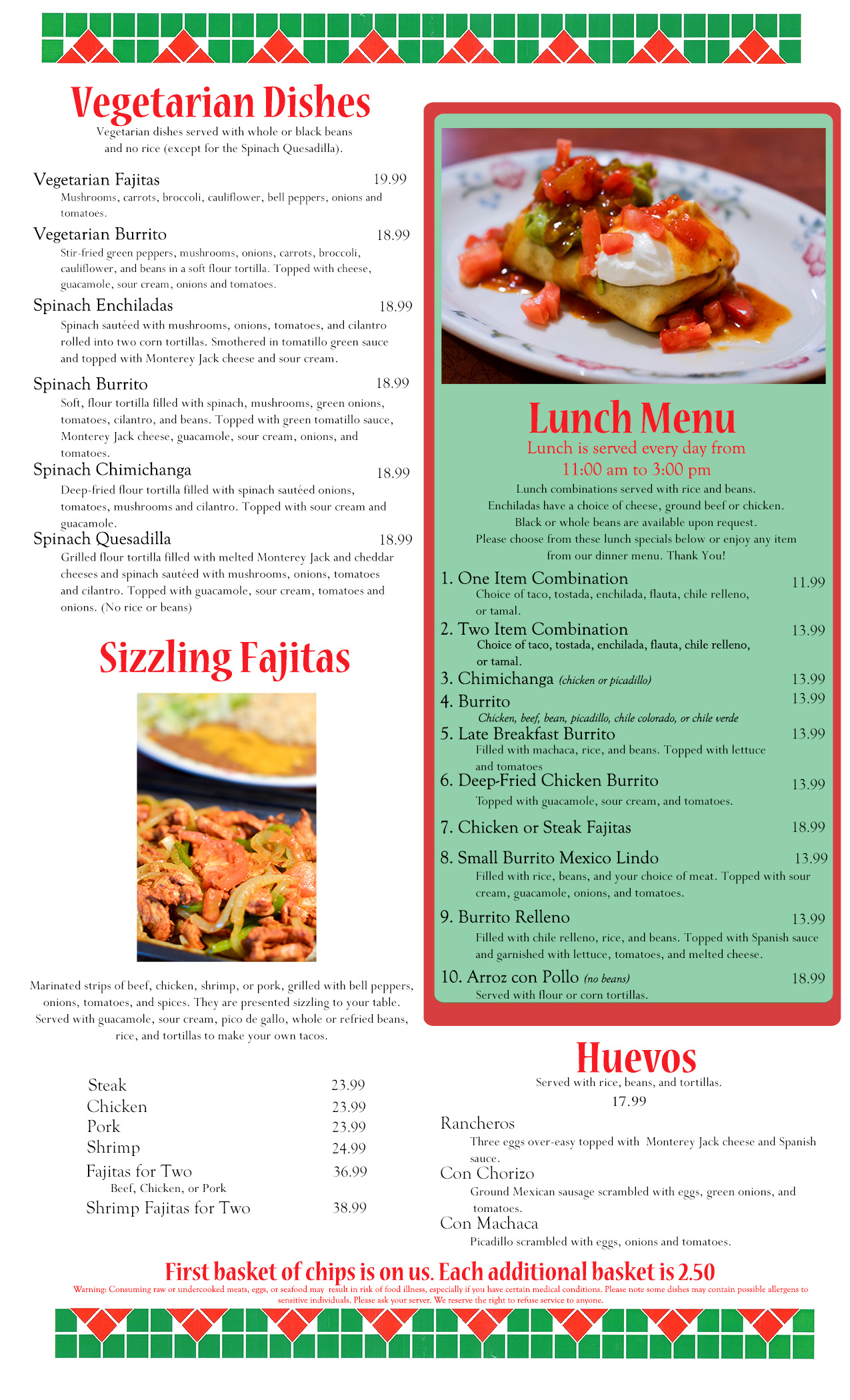 Menu Page 3